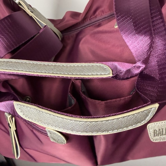 Balizuoan Purse Mommy Bag Plum  Nylon Pockets Adjustable Strap New In‎ Bag - Picture 12 of 16